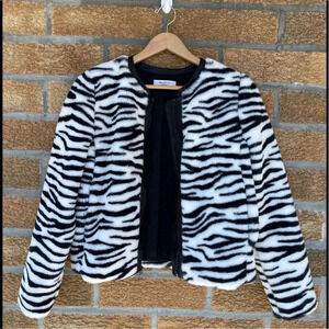 Bailey 44 zebra bomber jacket small